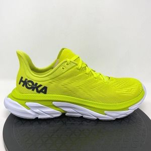 Hoka One One Mens Clifton Edge Running Shoes Sz 10.5 Sneakers Training Gym Green